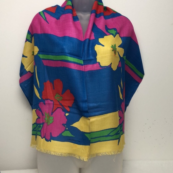 VTG Liz Claiborne Timeless Oblong Scarf Silk. Japan - Picture 2 of 13